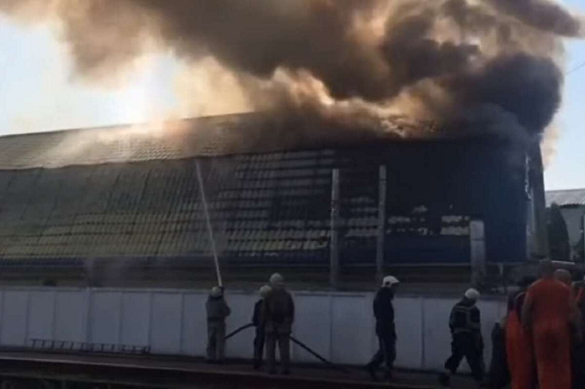 В Киевской области произошел масштабный пожар на территории зверохозяйства