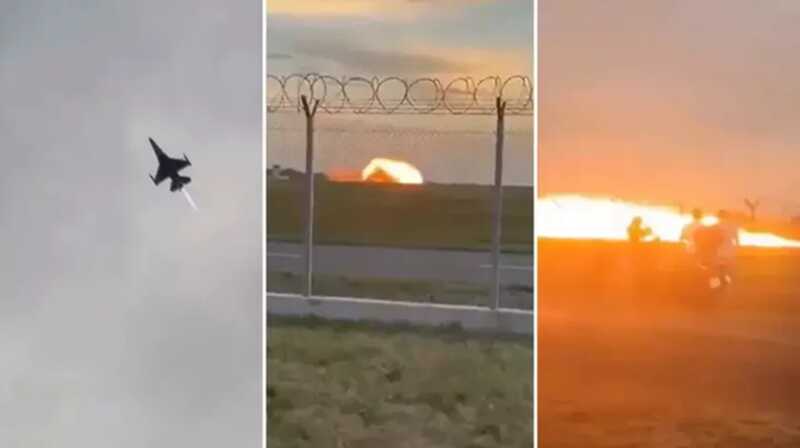 Боевая машина Польши рухнула во время подготовки к авиавыставке